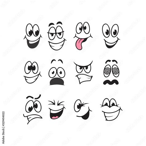 clip art funny faces|More.